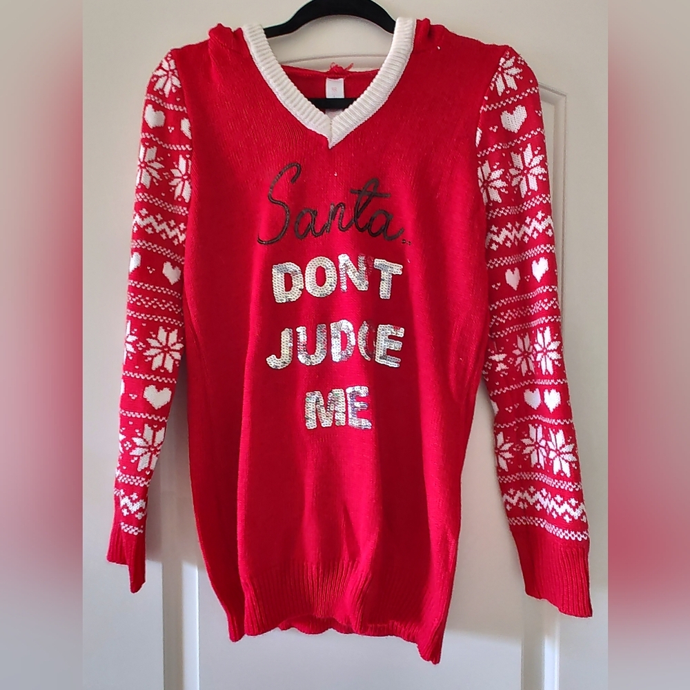 Christmas sweater w/ hoodie